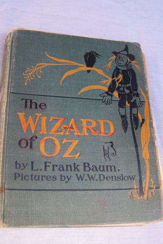 Rare Antique Collectable Book The Wizard Of Oz L.  Frank Baum Pictures By W.  W.  De