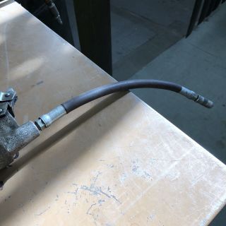 Vintage Alemite grease gun With Hose Good Shape Has Some Grease Needs Cleaning 7