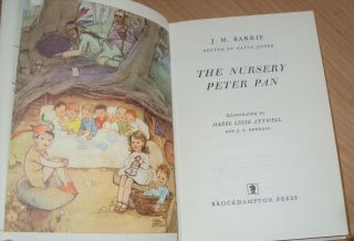 1969 - THE NURSERY PETER PAN by J M BARRIE illustrated by Mabel Lucie Attwell DJ 3