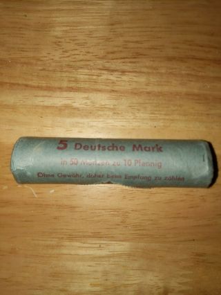 5 Deutsche Mark Vintage Coin Roll