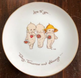 Vintage Kewpie Doll Plate From The 70’s