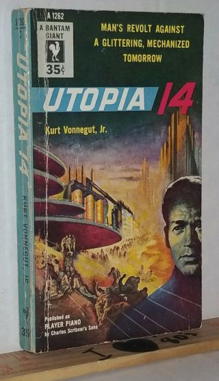 1954 Utopia 14 Aka Player Piano By Kurt Vonnegut Jr 1st Edition Scifi Paperback