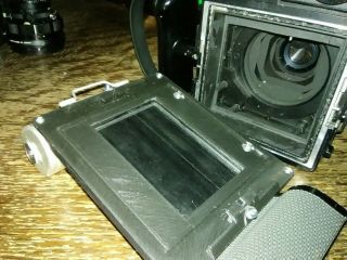 Polaroid 600SE roll film back adapter for 120 film Mamiya M 3 - D Printed 8