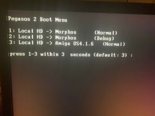 Commodore Amiga PEGASOS 2 COMPLETE SYSTEM Dual Boot OS 4.  1.  6,  Morphos 512mb 6