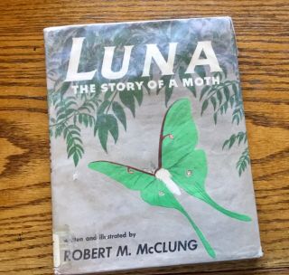 Luna The Story Of A Moth By Robert M.  Mcclung (1970,  Hc) Ex Library