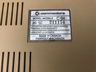 Commodore 64 Computer - Box 1982 - Power Supply,  Video,  TV Switch Cables 6