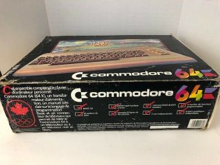 Commodore 64 Computer - Box 1982 - Power Supply,  Video,  TV Switch Cables 7