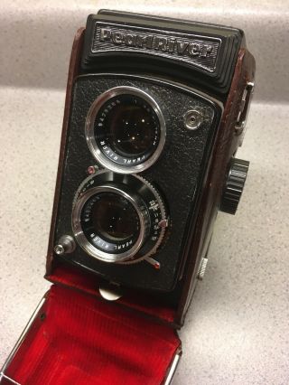 Pearl River Tlr Twin Lens Reflex Camera W/ Case