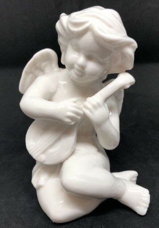 Vintage Ardalt Angel Figurine Statue White Porcelain Glossy