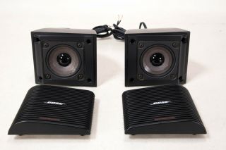 Vintage Bose Acoustimass 3 Speakers,  Black Pair Sound Great