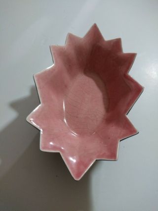 Vintage Retro Ceramic Pink And Blue Candy Decorative Dish Germany