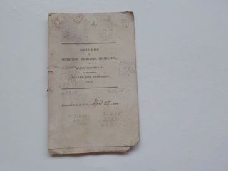 Civil War Pamphlet 1865 Returns Maine Regiments Desertions Discharges Deaths Vtg