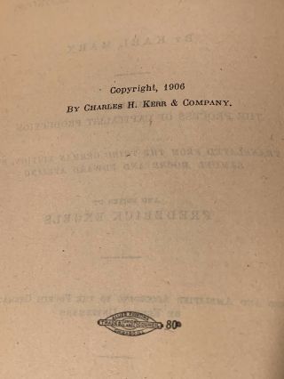 Karl Marx Capital A Critique of Political Economy Book Set 1919 Engels Communist 11