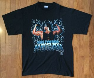VINTAGE 1998 HOLLYWOOD HOGAN NWO WCW HULK HOGAN WRESTLING MEN ' S XL T - SHIRT 2