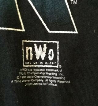 VINTAGE 1998 HOLLYWOOD HOGAN NWO WCW HULK HOGAN WRESTLING MEN ' S XL T - SHIRT 4