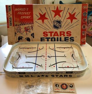 Vintage Eagletoys Nhl Tabletop Hockey Game 1960’s
