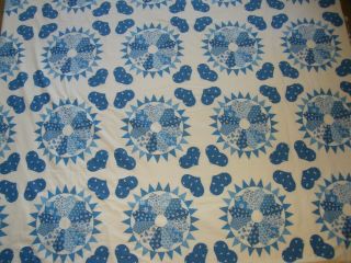 Vtg Springs Ind Cheater Quilting Cotton Fabric 3 Yards,  90 Wide,  Estate Find