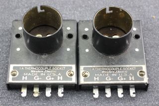 A Pair 4pin Us Western Electric Tube Socket,  Very Suitable 300b,  5z3,  112a,  2a3,  Etc