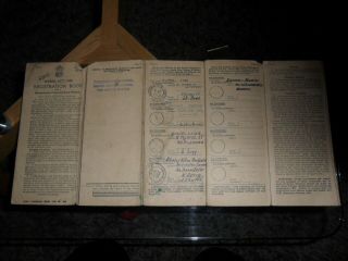 HILLMAN SALOON 1936 REG ASC5 Vintage RF60 Buff Car OLD Log Book Memorabilia 2