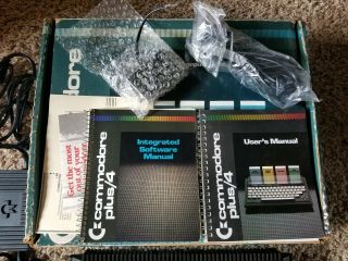 Commodore Plus/4 Computer CIB Complete w/Box,  Manuals & Papers & 2