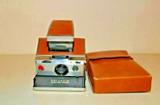 Vintage Polaroid SX - 70 Land Camera Leather Case 4