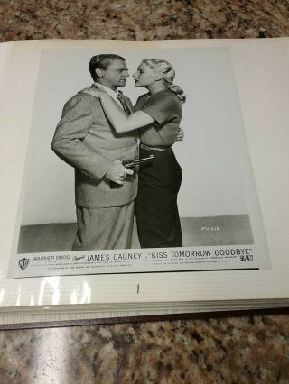James Cagney Barbara Payton Vintage 1950 Kiss Tomorrow Goodbye Film Noir Photo