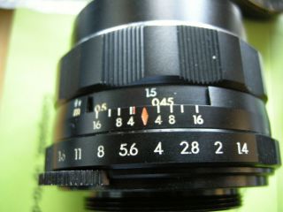 Pentax 50mm F1.  4 8element Takumar Lens