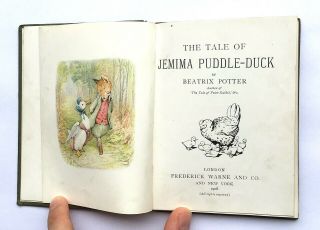 THE TALE OF JEMIMA PUDDLE - DUCK 1908 1ST EDITION BEATRIX POTTER PETER RABBIT 4