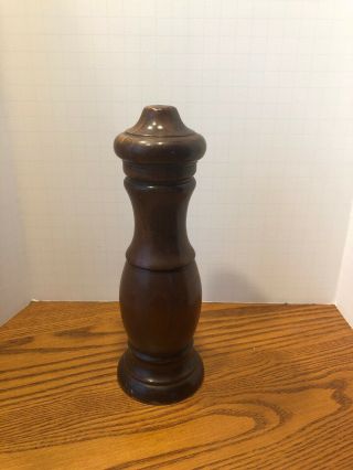 Vintage Wooden Mill Grinder 8” Pepper Made In Italy