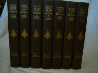 1921 Mackey ' s Revised History of Freemasonry comp 7 Vol Set Robert Ingham Clegg 2