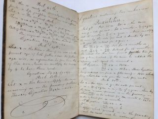 Elias Loomis / Student ' s or teacher ' s handwritten notebook to be 4