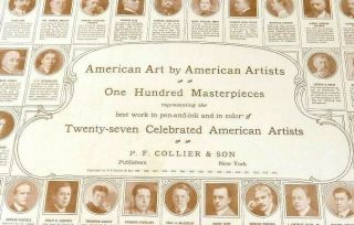 1914 American Art By American Artists,  100 Masterpieces,  P.  F.  Collier &Son Book 3