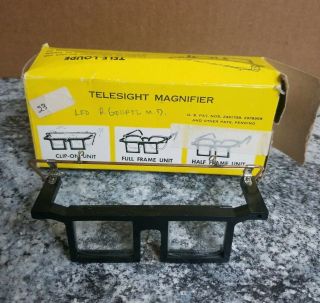 Vintage Jewelers Or Machinists Telesight Magnifier Clip - On