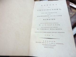 ESSAYS ON PHYSIOGNOMY 1789,  6 VOLUMES,  360 copper plates. 4