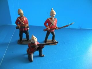 Britains Soldier 3 Vintage Britains Soldiers Lead Toy X24