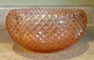 Vintage Anchor Hocking Miss America Pink Depression Glass 8 " Serving Cupped Bowl