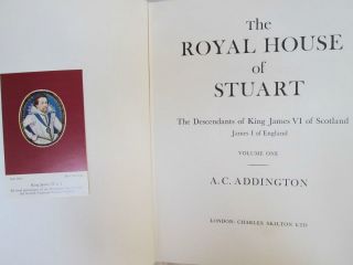 3 Vols.  The ROYAL HOUSE Of STUART,  1969,  A.  C.  ADDINGTON,  Photo Illust. ,  SCOTLAND 3