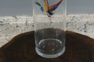 Vtg Hand Painted Duck Cocktail Martini Shaker Bar Ware 3