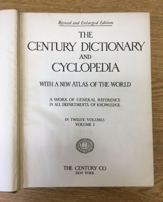COMPLETE 12 VOLUME SET The Century Dictionary and Cyclopedia w/ World Atlas 1911 4