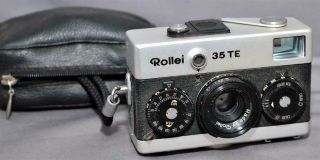 Rollei 35 Te Camera W/ 3.  5/tessar And Case - Parts