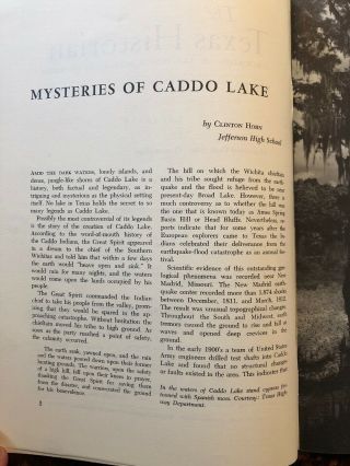 Texas Historian March 1972 Caddo Lake,  La Grange,  Arlington Downs,  Matagorda Co 3