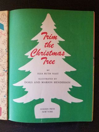 Vintage Little Golden Book Trim theChristmas Tree A50 1957 1st ed. 3