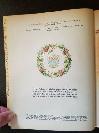 Vintage Little Golden Book Trim theChristmas Tree A50 1957 1st ed. 5
