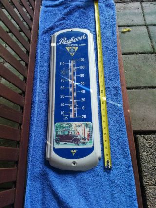 Vintage Thermometer Packard Advertising