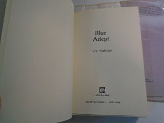 Blue Adept,  Apprentice Adept Book 2,  Piers Anthony,  DJ,  1st Edition,  1981 5