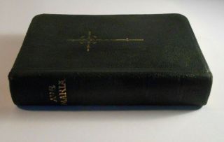 Ave Maria Catholic Devotions & Prayer Book 1928 Antique Leather Large Type