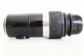 Ernst Leitz Wetzlar Elmar 13.  5cm (135mm) f4.  5 M39 Leica Lens / Rare Black 3