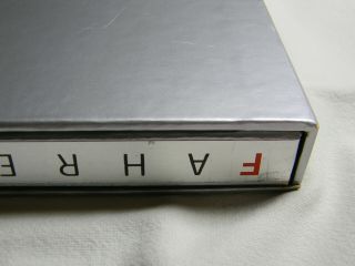 Fahrenheit 451,  Limited Edition Club.  Aluminum binding 10