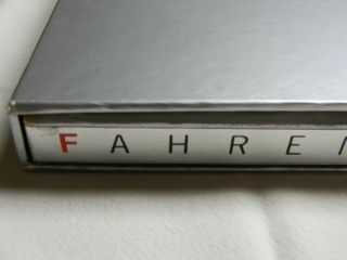 Fahrenheit 451,  Limited Edition Club.  Aluminum binding 8