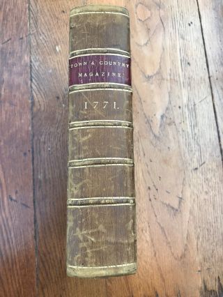 1771 leather bound book (town & country universal repository 